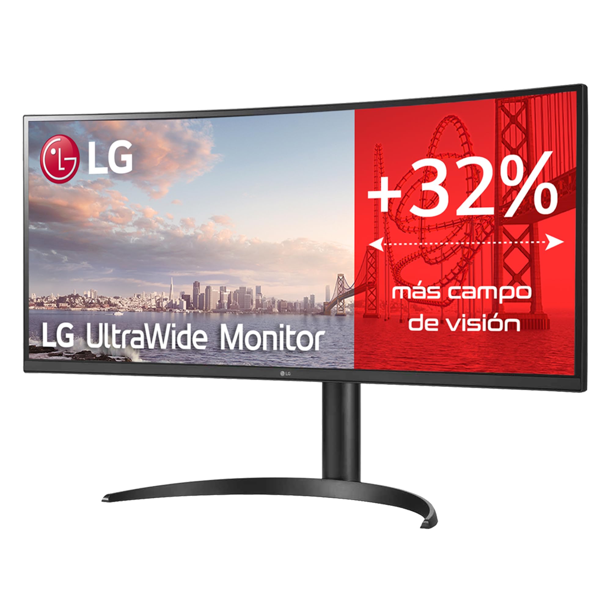 Monitor Profesional Ultrapanorámico Curvo LG 34WQ75C-B 34'/ WQHD/ Multimedia/ Regulable en altura/ Negro Monitor Profesional Ultrapanorámico Curvo LG 34WQ75C-B 34'/ WQHD/ Multimedia/ Regulable en altura/ Negro